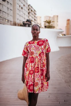 Robes & Combis<Make My Lemonade ROBE FRIDA IRIS COQUELICOT