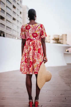 Robes & Combis<Make My Lemonade ROBE FRIDA IRIS COQUELICOT