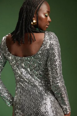 Robes & Combis<Make My Lemonade ROBE MADISON SEQUINS ARGENTE