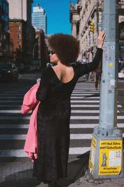 Robes & Combis<Make My Lemonade ROBE MADISON VELOURS NOIR