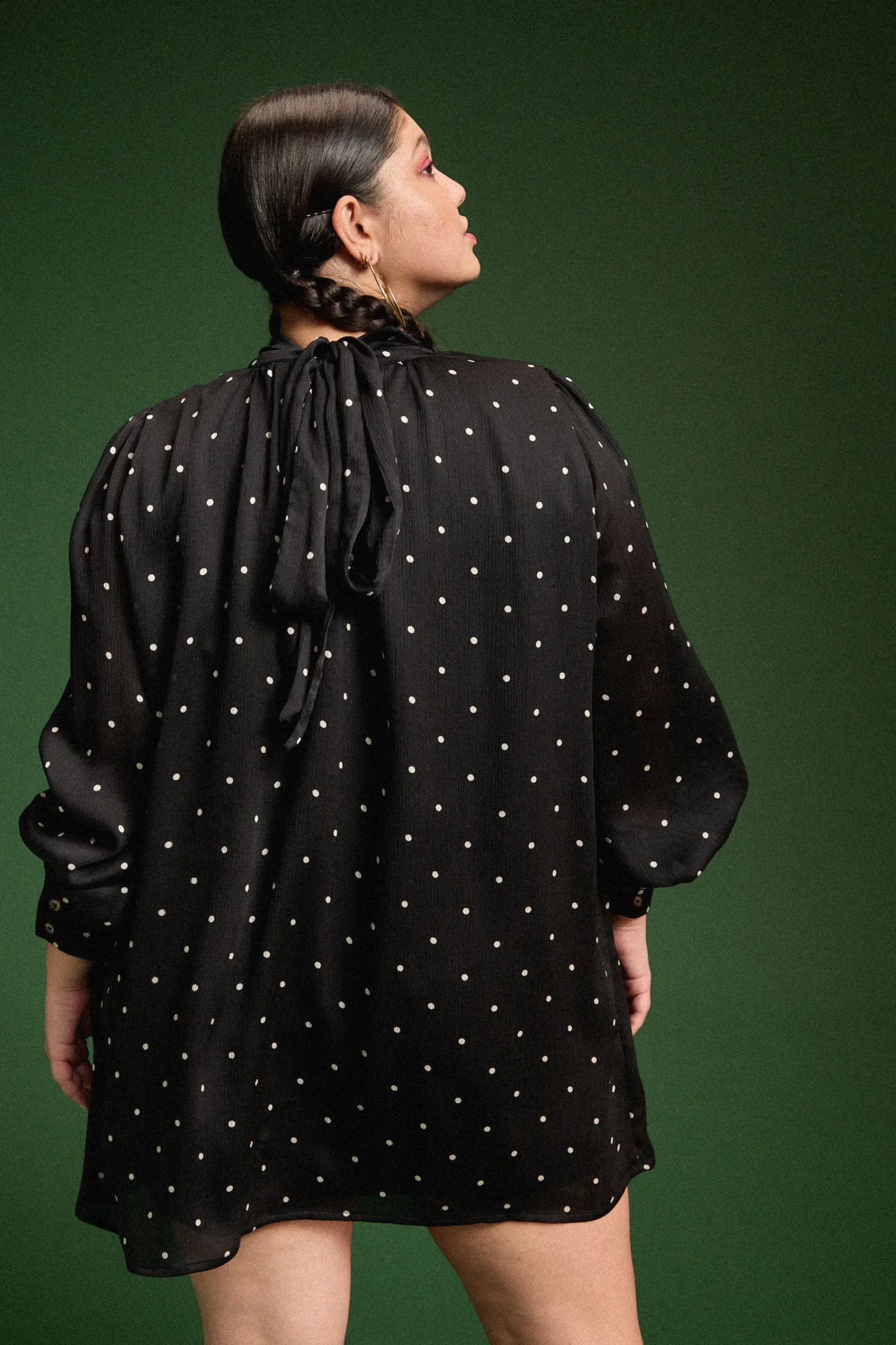 Robes & Combis<Make My Lemonade ROBE ROMINA BLACK POLKA