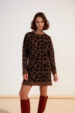 Robes & Combis|Sweats & Mailles<Make My Lemonade ROBE RUBY LEOPARD