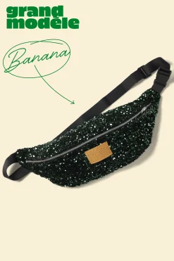 Bananes|Sacs & Bananes<Make My Lemonade SAC BANANA SEQUINS VERTS