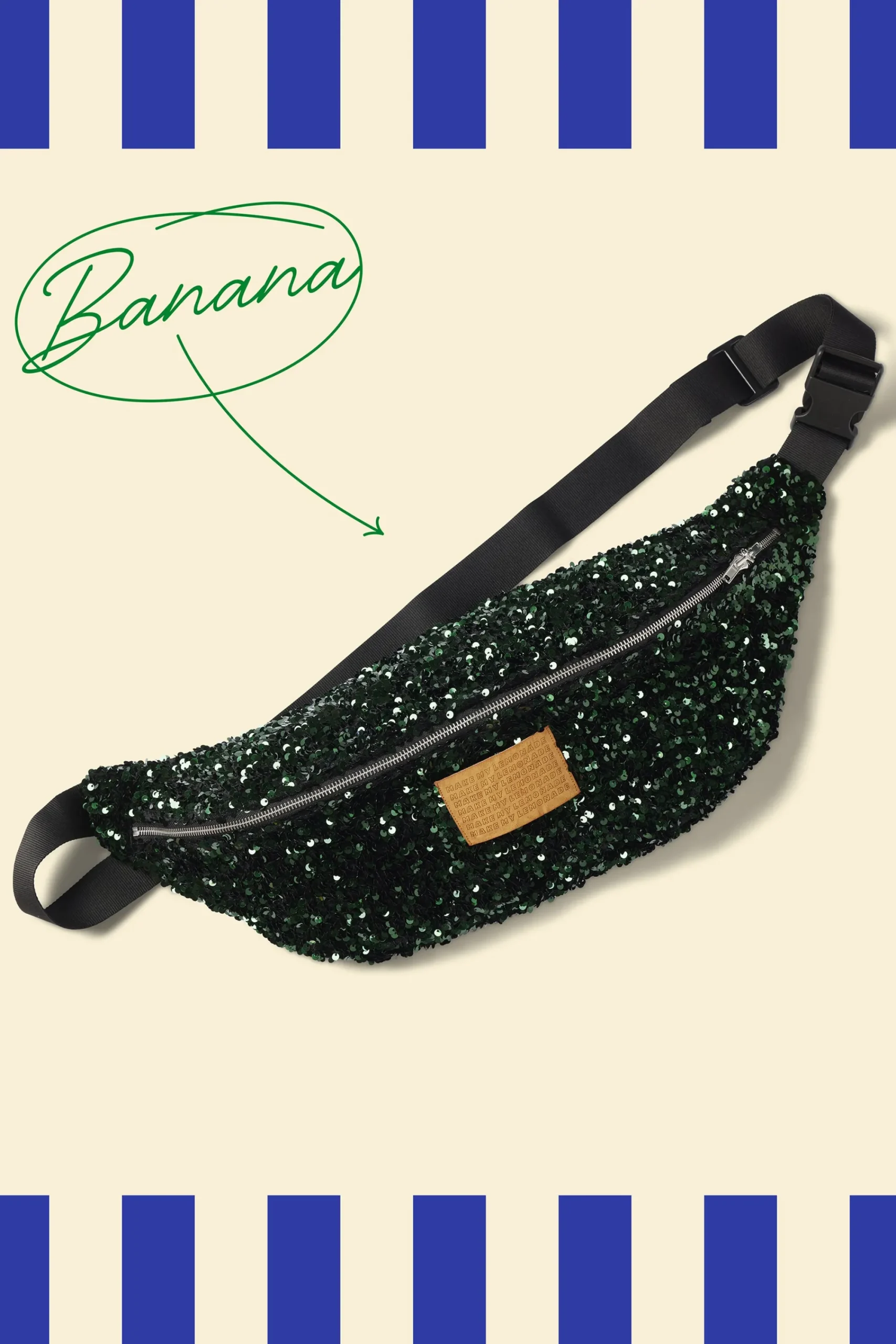 Bananes|Sacs & Bananes<Make My Lemonade SAC BANANA SEQUINS VERTS