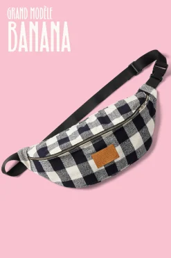 Bananes|Sacs & Bananes<Make My Lemonade SAC BANANA VICHY NOIR