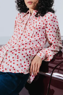 Tissus|Mercerie & Couture<Make My Lemonade TISSU ECRU CERISES