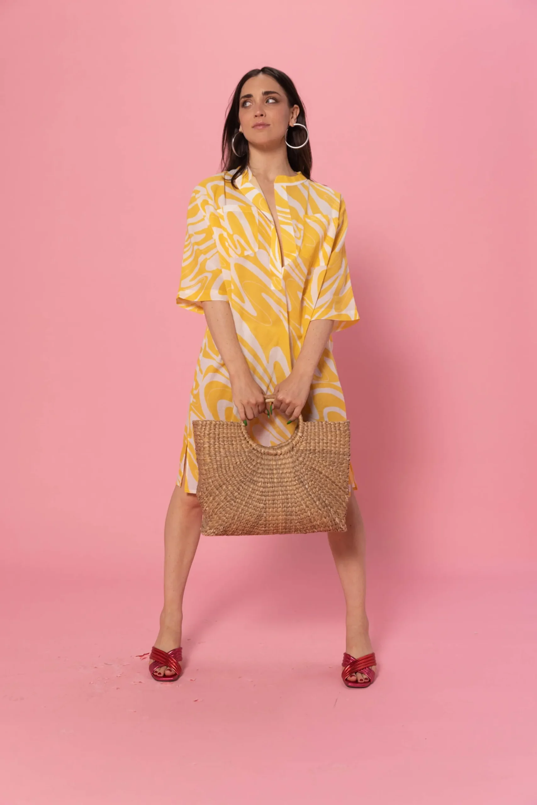 Tissus|Mercerie & Couture<Make My Lemonade TISSU TRIPPY JAUNE