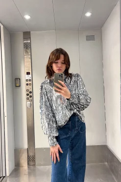 Tops & T-Shirts<Make My Lemonade TOP NOAH SEQUINS DISCO