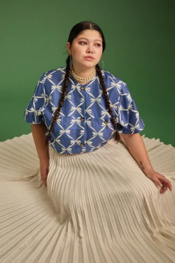 Tops & T-Shirts<Make My Lemonade TOP VADIM RUBAN BLEU