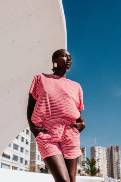 Tops & T-Shirts<Make My Lemonade T-SHIRT EUNICE RAYURE EPONGE