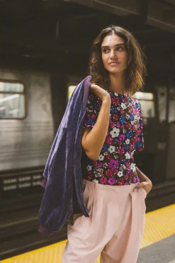 Tops & T-Shirts<Make My Lemonade T-SHIRT SONIA SEQUINS DAISY
