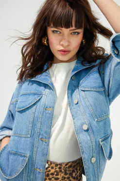 Vestes & Manteaux<Make My Lemonade VESTE MAX LIGHT BLUE